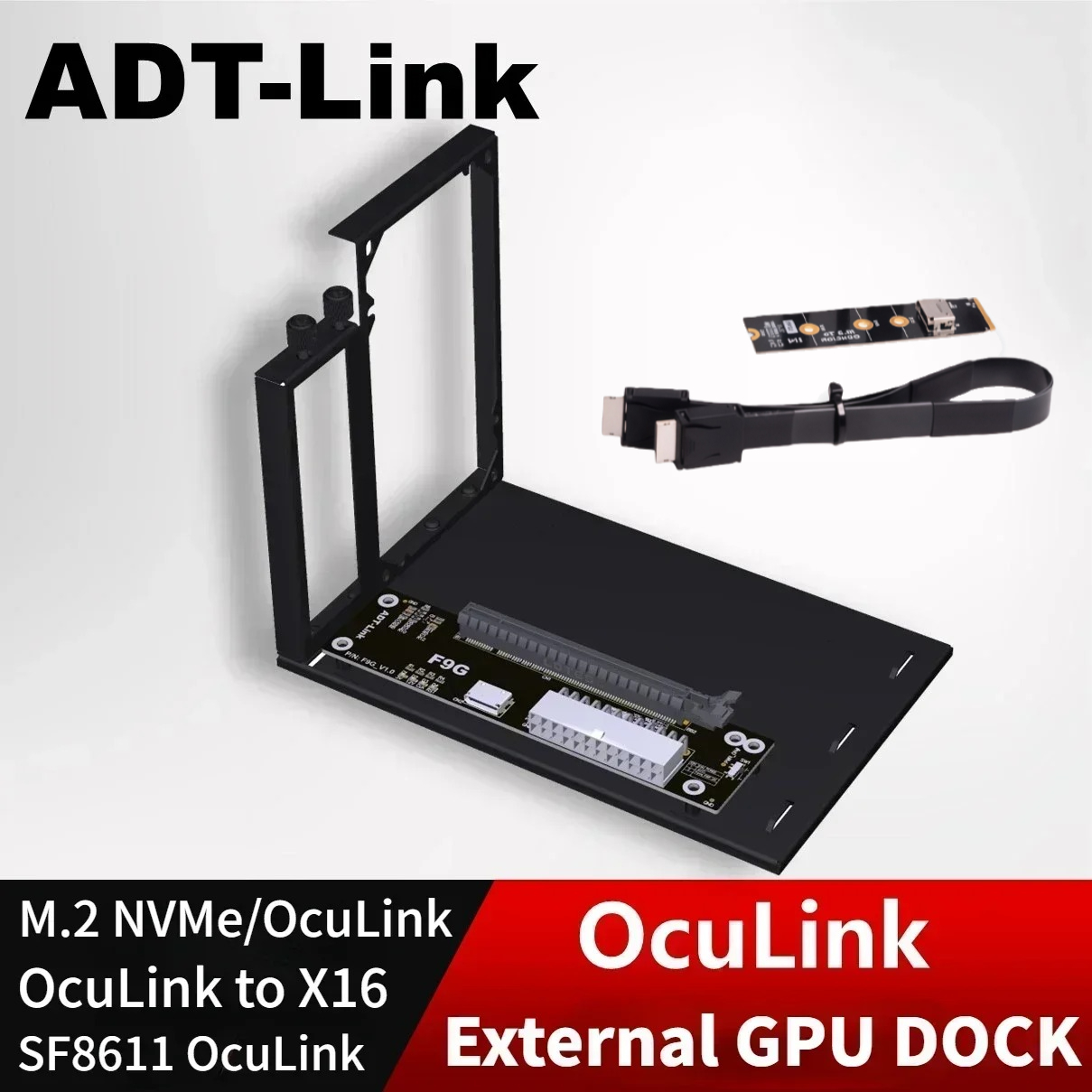 Oculink Egpu Dock Graphics Card - ADT PCIe 4.0 64Gbps adaptor kartu