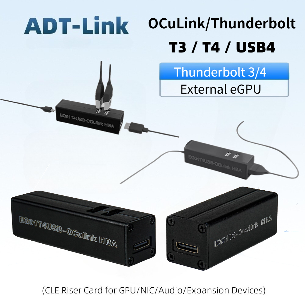Oculink Egpu Dock Graphics Card - Adaptor T3 / T4 OCuLink Thunderbolt